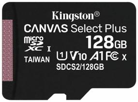 img 4 attached to Kingston microSDXC 128GB Class 10, V10, A1, UHS-I U1, R 100MB/s Memory Card, SD Adapter, 1 pc.