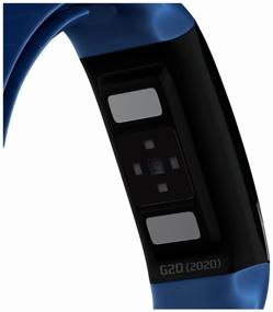 img 3 attached to Smart bracelet GSMIN G20 (2020), blue