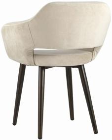 img 4 attached to Chair STOOL GROUP Simon, metal/velor, metal, color: beige