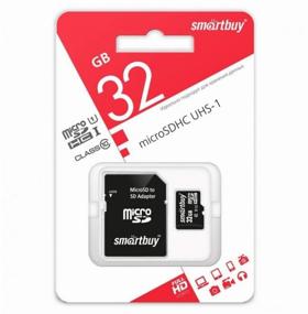 img 3 attached to SmartBuy microSDHC 32 GB Class 10 Memory Card, R/W 25/30 MB/s, SD Adapter, Black