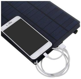 img 4 attached to Солнечная панель для зарядки с USB выходом и зарядкой для автомобиля Aspect Solar Charger Panel 25W
