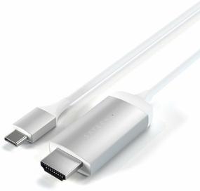 img 2 attached to Cable Satechi Aluminum Type-C to HDMI Cable 4K 60Hz, 1.8 m, Silver
