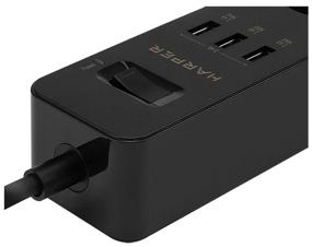 img 4 attached to Surge protector with USB charging HARPER UCH-315, black