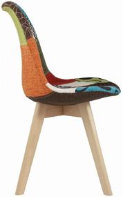 img 4 attached to Chair set STOOL GROUP Frankfurt patchwork, solid wood/textile, 4 pcs., color: patchwork