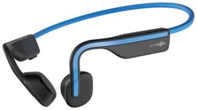 img 4 attached to AfterShokz OpenMove wireless headphones, elevation blue