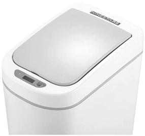 img 4 attached to Xiaomi Ninestars Waterproof Sensor Trash Can, 7 L White