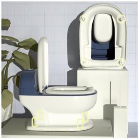 img 4 attached to Babyhood shaped potty with padded seat, flush sound and removable bowl.