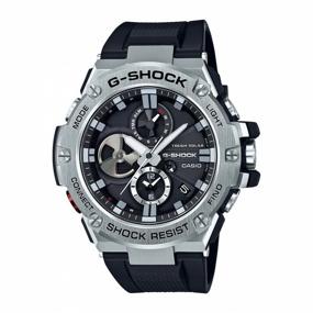 img 4 attached to CASIO G-Shock GST-B100-1A quartz watch, alarm clock, chronograph, stopwatch, countdown timer, waterproof, shockproof, power reserve indicator, hand illumination, display illumination, silver