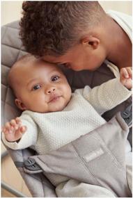 img 2 attached to 👶 Cotton Comfort and Classic Quilt: BabyBjorn Bliss in Sand Grey – A Must-Have for Every Baby