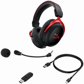 img 4 attached to Wireless computer headset HyperX Cloud II Wireless, black/red