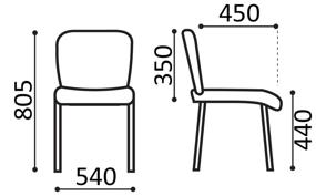 img 1 attached to 🪑 Black Metal and Textile Chair Brabix Iso (CF-005)