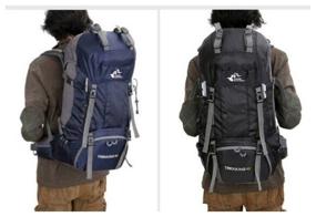 img 3 attached to Large backpack Grand Price for travel, hiking, camping - 60l, black