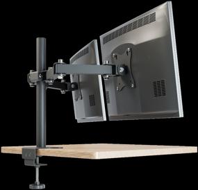 img 4 attached to Arm for two monitors on the table tilt-swivel with a diagonal of 15 "-32" Remo K-502, black