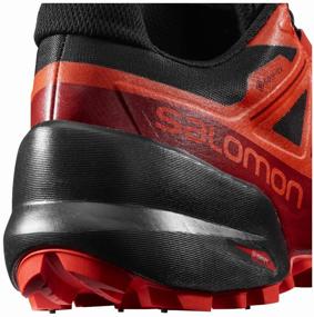 img 1 attached to Кроссовки Salomon, размер 5 / 23, Black/Racing Red/Red Dahlia