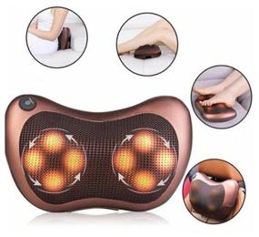 img 3 attached to Pillow massager for neck, legs, back, arms, shoulders and lower back / Relax pillow massager with heating for home and car Massage Pillow 8028