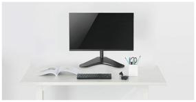 img 4 attached to ONKRON D101FS monitor mount 13"-34" desktop, up to 8 kg, tilt, swivel, black