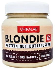 img 1 attached to 🥜 Blondie Paste White with Cashews from Chikalab - 250 g, Plastic Jar: Creamy & Nutty Delight!