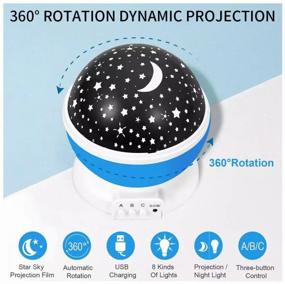 img 3 attached to Night-projector Star Master Starry sky 012-1361, 2.6 W, armature color: blue, shade color: colorless