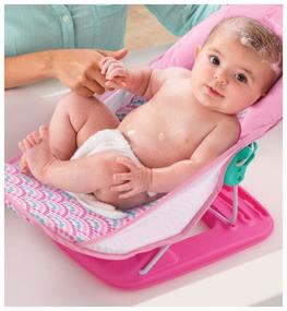 img 1 attached to 🛁 Summer Infant Deluxe Baby Bather Slides: Enjoy Safe and Fun Bath Time with Bubble Waves!