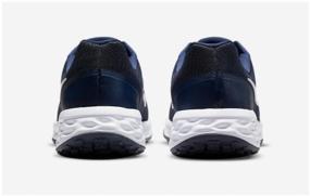 img 4 attached to NIKE sneakers, size 9US, Midnight Navy/White/Obsidian