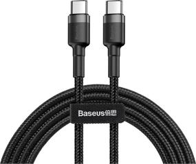 img 4 attached to Baseus Cafule USB Type-C to USB Type-C cable, 2 m, 1 pc, black/grey
