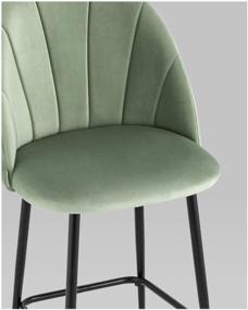 img 2 attached to Chair STOOL GROUP Logan, metal/velor, metal, color: pistachio