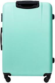 img 4 attached to Bonle Suitcase, Premium ABS, Mint, Size L, 75.5 cm, 91 L