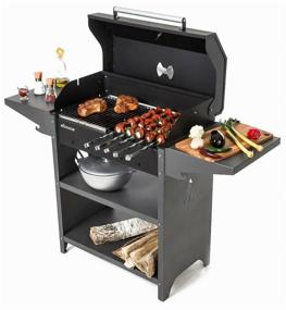 img 4 attached to Wood grill Gratar Family Standart BBQ, 44.1x133.2x96.6 cm
