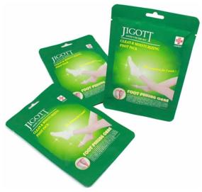 img 1 attached to Jigott Clean & moisturizing peeling mask-socks, 40 ml, 50 g, 1 pack