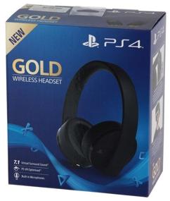 img 4 attached to Sony Гарнитура беспроводная Gold для PS4 (CUHYA-0080), черный