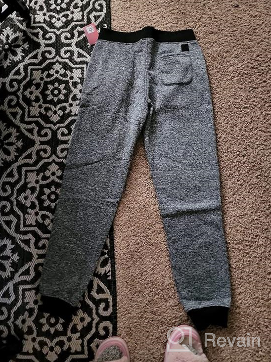 img 1 attached to Boys' Burgundy Southpole Jogger Fleece Colors Pants - Trendy and Comfortable Bottoms for Kids review by Aaron Ayo