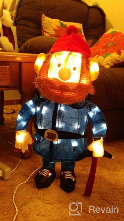 img 1 attached to Get Festive With ProductWorks 3D Pre-Lit Yukon Cornelius Christmas Decoration - 24 Inches Tall With 50 Lights! review by Mike Lawler