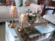 img 1 attached to Add Glamour To Your Home With VINCIGANT Mini Gold Crystal Candle Holders - Perfect For Weddings And Dinning Table Centerpieces review by Mack Douglas