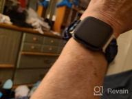 img 1 attached to Upgrade Your Fitbit Versa With TOYOUTHS Patterned Scrunchie Bands - Elastic, Stylish & Comfortable! review by Tim Pulse