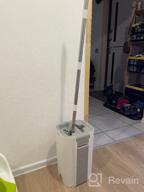 img 1 attached to 🧹 Ridberg Scrape Mop Grand - Complete Mopping Set with Mop, Bucket (12 l) & 2 Microfibers - White/Grey review by Czeslawa Jasinska ᠌