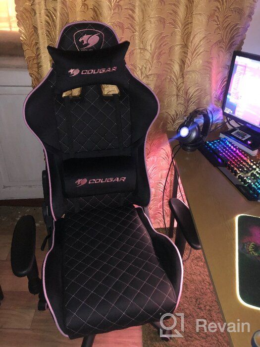 img 1 attached to Computer chair COUGAR ARMOR One EVA gaming chair, upholstery: imitation leather, color: black/pink review by Agata Zimka Semeniuk ᠌