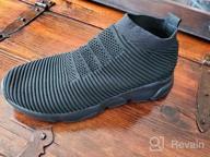 img 1 attached to Kanlanlo Men's Lightweight Breathable Running Sneakers review by Tuan Core