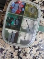 img 1 attached to Small Pill Case - YHC Travel Pill Holder For Purse, 4/6 Compartments Waterproof Pill Box For Vitamin, Cod Liver Oil & Supplement (1PCS Blue 4) review by Nancy Knudsen