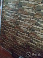 img 1 attached to 17.7In X 32Ft Peel & Stick Wallpaper - Self-Adhesive, Removable Stone Brick Home Decor review by Jeff Henkhaus