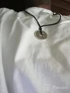 img 1 attached to 🦅 Dragon Phoenix Chinese Fortune Wealth Talisman: i-Ching Lucky Coin Feng Shui Jewelry for Men - Good Luck Charm Pendant Necklace with Adjustable Cord review by George Marquez