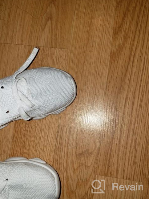img 1 attached to 👶 Breathable Cotton Mesh Sneakers for 1-4 Year Olds: Slip-on Trainer Shoes for Baby's First Steps, Perfect for Boys and Girls - Ideal for Outdoor Play review by Bobby Cantu