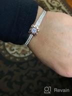 img 1 attached to Menton Ezil Spiritual Guidance Crystal Bangle Bracelets: A Stunning Addition to Your Rose Gold Jewelry Collection review by Robert Aan