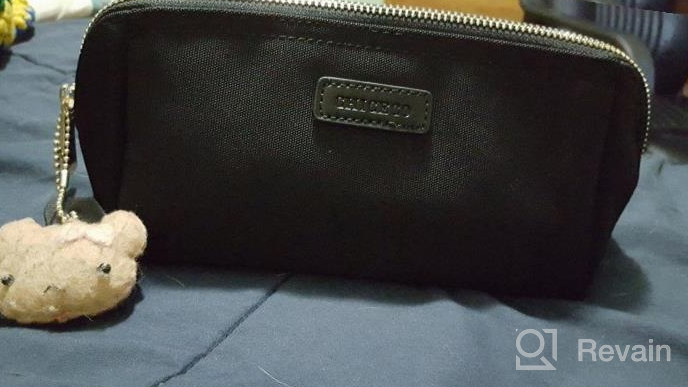 img 1 attached to Grey CHICECO Cosmetic Pouch Clutch - Handy Makeup Bag For On-The-Go Glamour! review by Nathan Tank