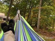 img 1 attached to Portable 2 Person Hammock With Stand - Heavy Duty And Supports Up To 450Lbs - Kanchimi review by Frank Bruton