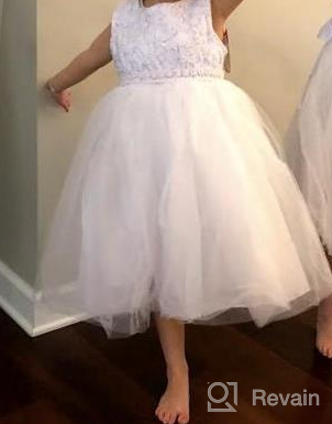 img 1 attached to Girls' Clothing and 🌸 Dresses: Flower Lace Baby Girl Dress review by Harel Leary