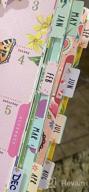 img 1 attached to 📅 DiverseBee Laminated Planner Monthly Tabs, 24 Peel and Stick Tabs for Notebooks: 12 Month Tabs, 12 Blank Tabs - Calendar Monthly Tab Stickers, Monthly Dividers (Rose) review by Alex Barnes