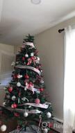 картинка 1 прикреплена к отзыву WBHome 5FT Украшенная искусственная рождественская елка с украшениями и огнями, красно-белые рождественские украшения, в том числе 5-футовая полная елка, набор украшений, 200 светодиодных ламп от Phil Anderson