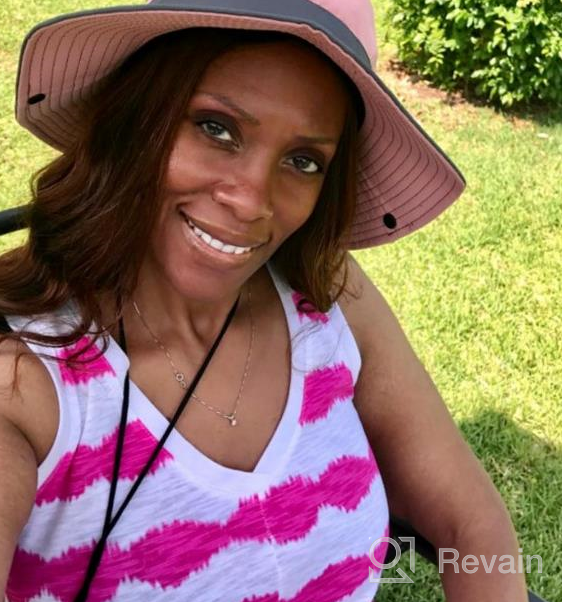 img 1 attached to Women'S Sun Hats With Wide Brim, Mesh, Boonie Style - Perfect For Beach, Fishing & UV Protection review by Ricky Brooks
