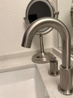 img 1 attached to Matte White Bathroom Faucet With 2 Handles, 360° Swivel Spout, And Metal Overflow Pop-Up Drain - 8 Inch Widespread Vanity Faucet Made Of Brass, By TRUSTMI review by Nick Ward