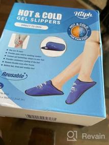 img 6 attached to Instant Relief For Foot Pain With Hilph Foot Ice Pack Slippers - 2 Pack For Neuropathy, Plantar Fasciitis, Diabetes And More!